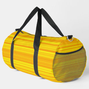 Orange Yellow Stripes Large Duffle Bag