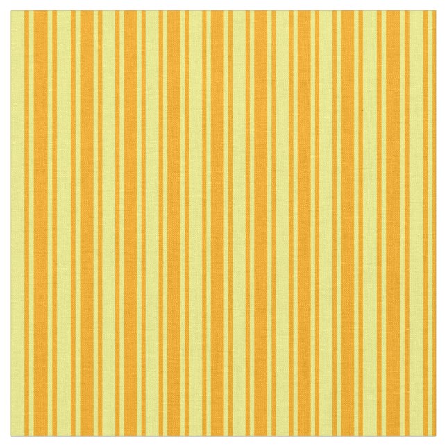 Orange & Yellow Stripes/Lines Pattern Fabric (Close Up)