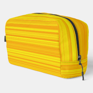 Orange Yellow Stripes Toiletry Bag