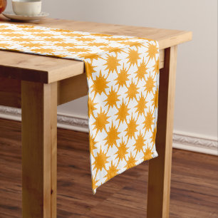 Orange Yellow Sunny Suns Short Table Runner