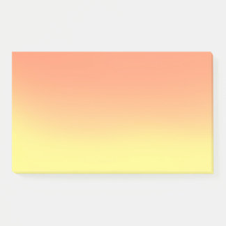 Orange yellow sunset ombre post-it notes