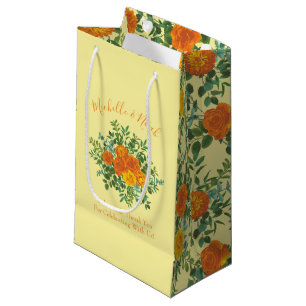 Orange Yellow Wedding Roses Spring Small Gift Bag