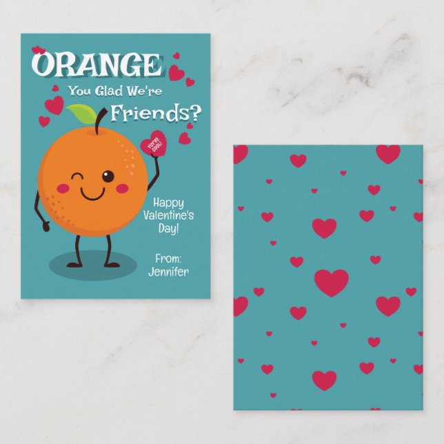 Orange You Glad We're Friends? Card (Front/Back)