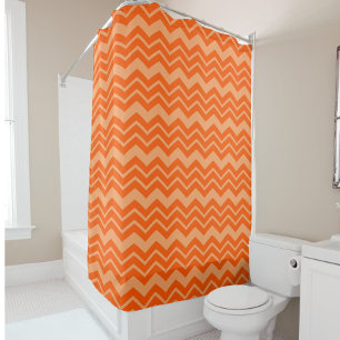 Orange Zigzag Chevron Pattern Design