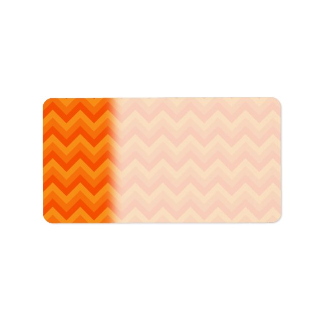 Orange Zigzag Stripes. Label (Front)