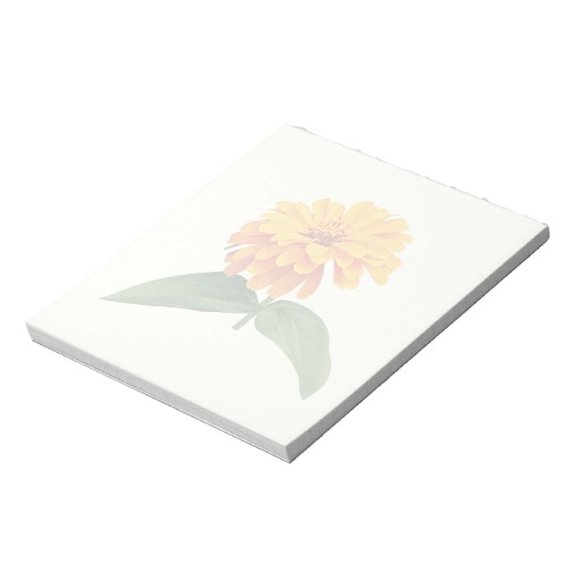 Orange Zinnia Notepad (Rotated)