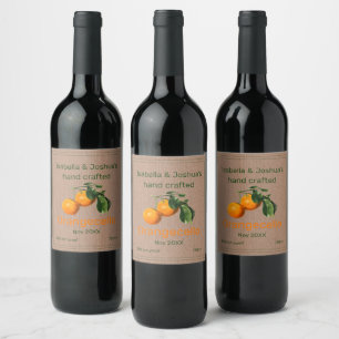 Orangecello label on Kraft Colour Paper