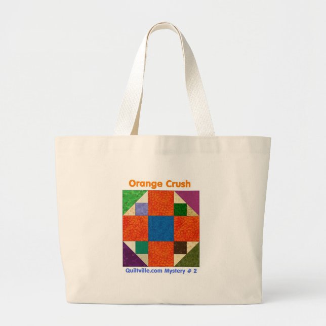 Orangecrush Totebag Large Tote Bag (Front)