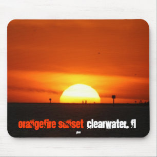 OrangeFire Sunset by Ybor Mouse Pad