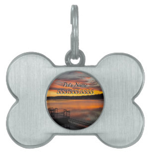 Orangelicious Morning Pet ID Tag