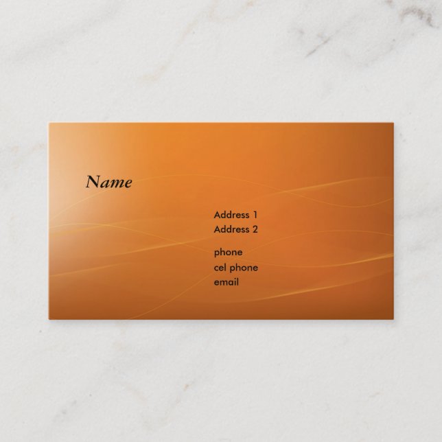 orangeline business card (Front)