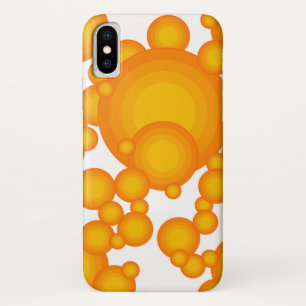Oranger 70s styling circles like bubbles Case-Mate iPhone case