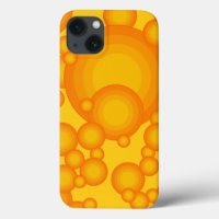 Oranger 70s styling circles like bubbles Case-Mate