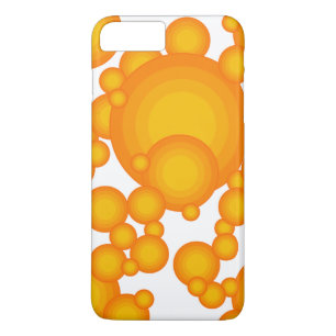 Oranger 70s styling circles like bubbles Case-Mate iPhone case