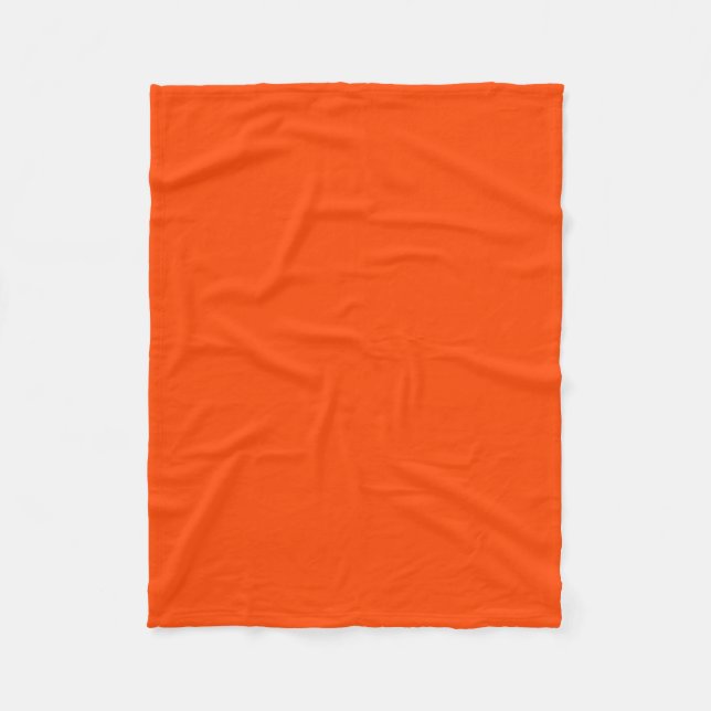 OrangeRed Fleece Blanket (Front)