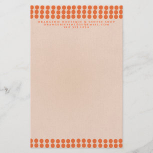 Orangerie Modern Simple Whimsical Cute Dots Stationery