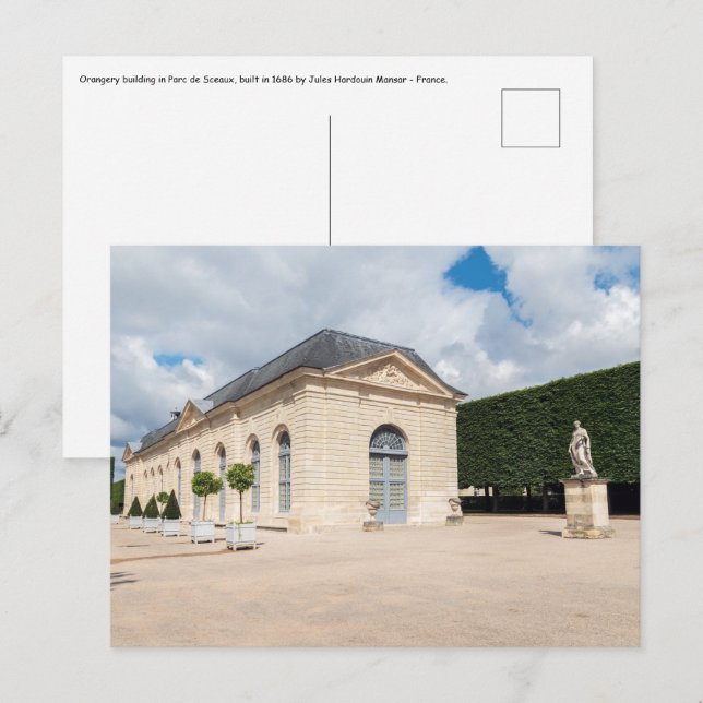 Orangery building in Parc de Sceaux - France Postcard (Front/Back)