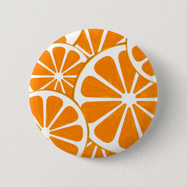 oranges. 2 inch round button (Front)