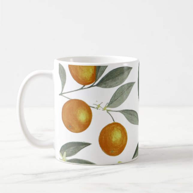 Oranges and lemons coffee mug (Left)