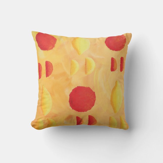 Oranges and Lemons Throw Pillow (Front)