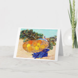 Oranges and Lemons with Blue Gloves, Van Gogh Card