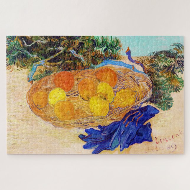 Oranges and Lemons with Blue Gloves, Van Gogh Jigsaw Puzzle (Horizontal)