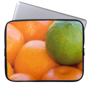 Oranges and Lime Close-Up Photograph Laptop Sleeve