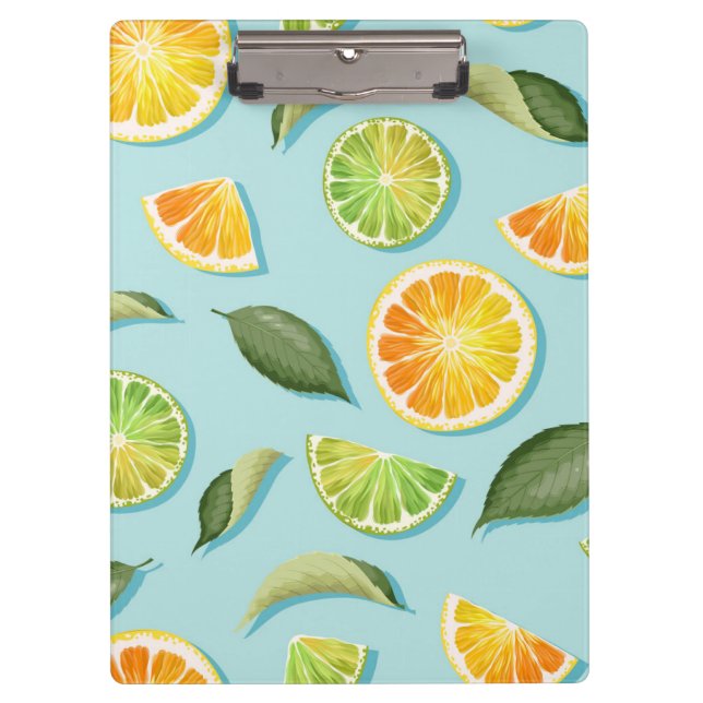 Oranges and Limes Fruit  | Fruit Clipboard (Front)
