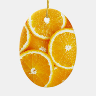 Oranges and more Oranges Ceramic Ornament