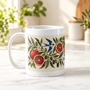 Oranges and Olives Folk Art Mug