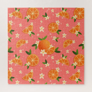 Oranges and orange blossom joy jigsaw puzzle