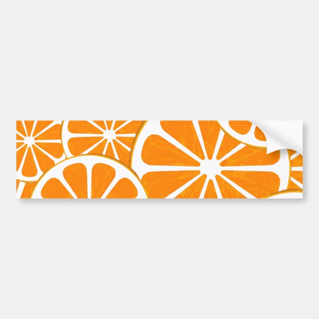 oranges. bumper sticker (Front)