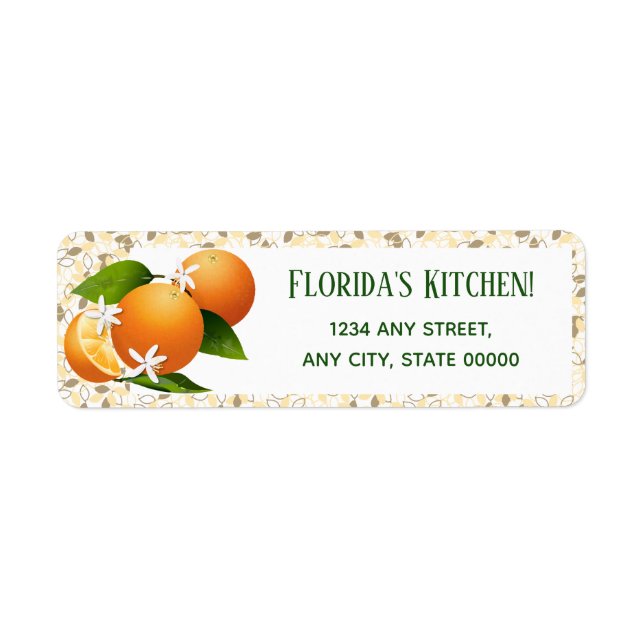 Oranges Citrus Fruits Floral (Front)