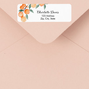 Oranges citrus script return address