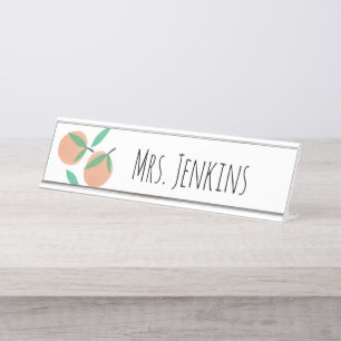 Oranges Citrus Teachers Name Desk Name Plate