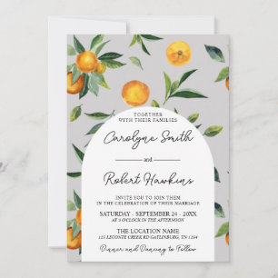 Oranges Citrus Wedding Invitation