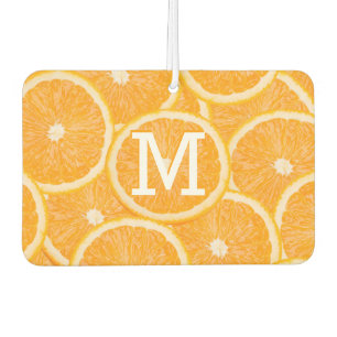"Oranges" custom monogram air freshner Freshener