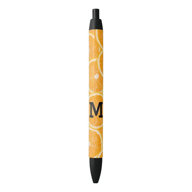 Oranges custom monogram pens (Front Vertical)