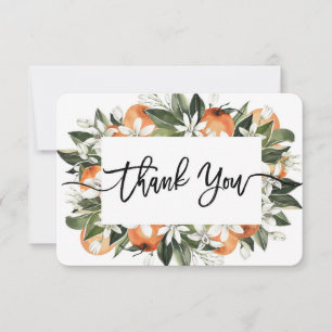Oranges cuties thank you card