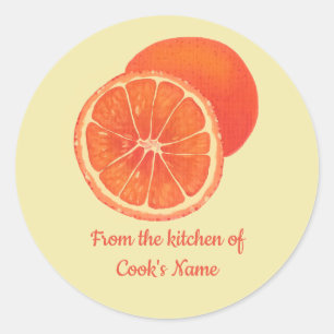Oranges, De la cuisine de, Stickers Lid