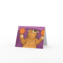 Oranges et ours / Carte de note