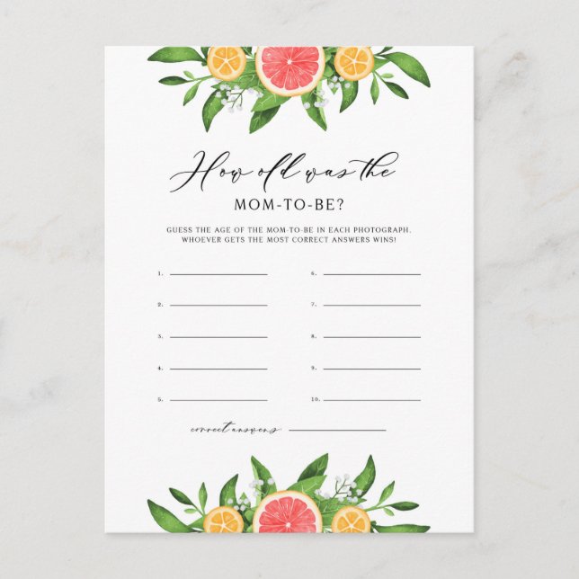 Oranges et pamplemousse L'âge de la carte mère (Devant)