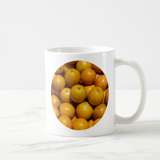 Oranges fruit Florida market orange  Coffee Mug (Right)
