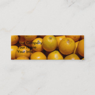 Oranges fruit Florida market orange  Mini Business Card