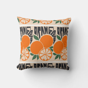 Oranges Fruit Throw Pillow