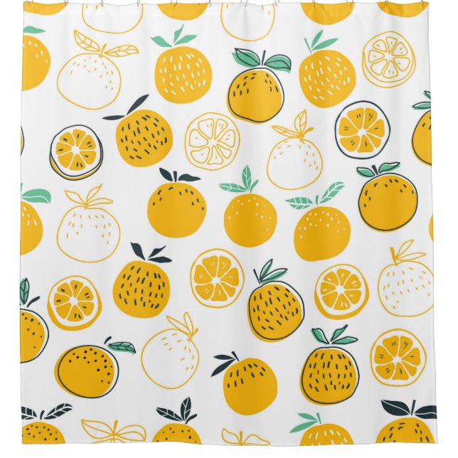 Oranges fruits seamless pattern (Front)