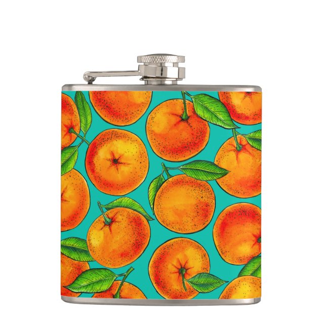 Oranges Hip Flask (Front)