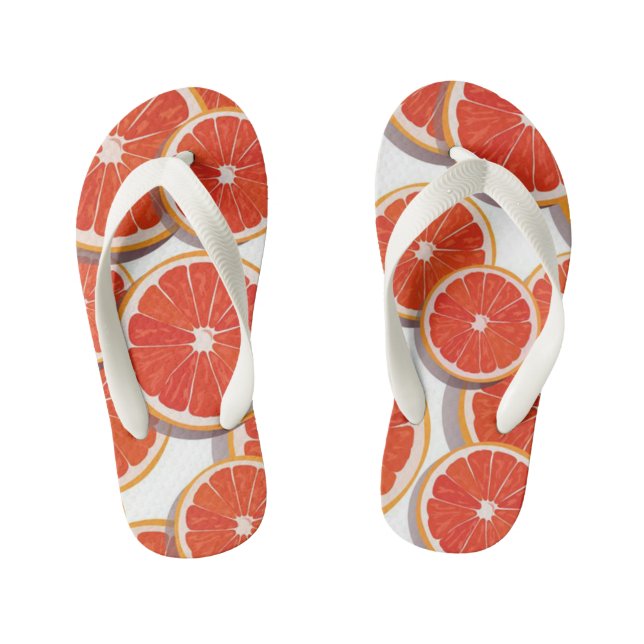 Oranges Kids Flip Flops! Kid's Flip Flops (Footbed)
