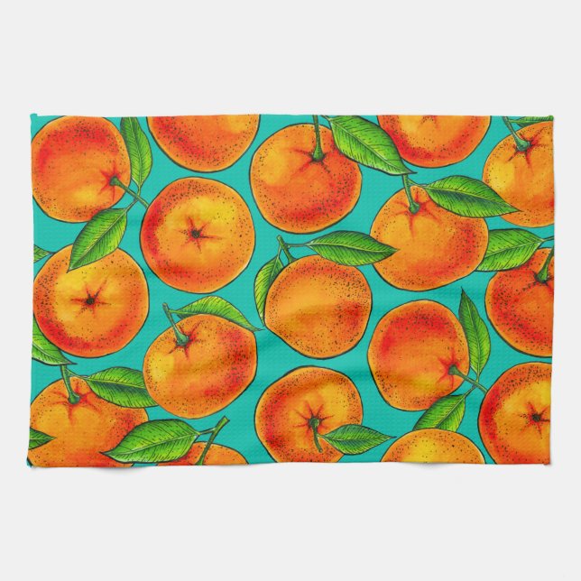 Oranges Kitchen Towel (Horizontal)