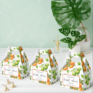  Oranges Lemon Citrus Bridal Shower Thank You Favor Box